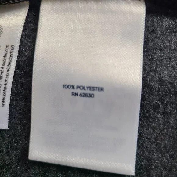 Lands End Women's Gray Textured Blazer Jacket XL/P 18 Polyester Soft Comfy - Picture 6 of 11